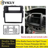 2 Din automobilio radijo jungtis, skirta Nissan Primastar, skirta Opel Vivaro, skirta Renault Trafic II montavimo rėmo skydelis DVD priekinės plokštės apdaila