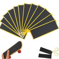 12Pcs Black Fingerboard Foam Grip Tape Fingerboard Deck Uncut Tape Stickers Pro Quality Fingerboard Grip Tape 38mmx110mm