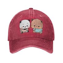 Bubu Dudu Stambėjantis Panda Ir Rudasis Lokas Tikros Meilės Pora Beisbolo Kepuraitė Saulės Teniso Skate Skalbtas Trucker Kepuraitė Snapback Kepuraitė One Size