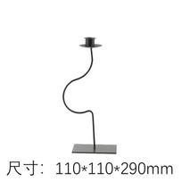 Creative Metal Line Candlestick Twisted Geometric Candle Holder Artistic Metal Candle Stick Holder Home Decoration Accessories