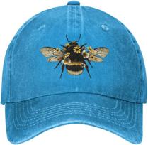 Bee Womens Denim Baseball Cap Mom Trucker Hat Cap for Women Unisex One Size