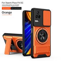 For Xiaomi Poco F4 Case Poco F4 Cover Poco F4 5G Phone Case Magsafe Magnetic Fold Holder Military Armor Camera Protection Cover Poco F4