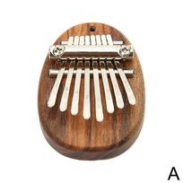 8 klavišų nešiojama mini sapele plokštelės kalimba pradedantiesiems, nykščio pianinas, dovana 8.5*7*5.5cm brown