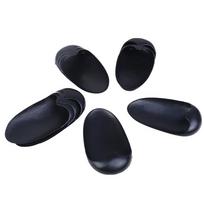 10 porų juodų plastikinių ausų dangtelių salonui, kirpyklai, plaukų dažymui, spalvos keitimui, maudynėms 10 Pairs
