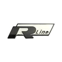 1 vnt. Metalinis Rline ženklelis Automobilio priekinės grotelės ženklelis Galinės bagažinės lipdukas BORA CC GOLF JETTA MK4 PASSAT Polo SR32 Lavida