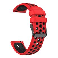 22mm Silicone Strap Band For Xiaomi Watch S4 Sport / 2 Pro / S3 S2 46MM / Mi S1 Active Watchband Wristband Bracelet Accessories 22mm raudona juoda spalva
