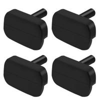 4/8 vnt. silikoninės gruobuvės guminės kojelės Gourmia GAF856 GAF566 karščiui atsparios maisto 4pcs black