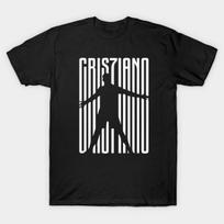 Men Black Print T-shirt Cris7Iano No-Cut Transfer Paper Print Cotton Tshirt - Men's Summer Cotton Graphic Tee S įvairiaspalvis