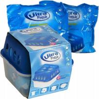 ULTRA FRESH drėgmės sugėriklis su dviem 400 g papildymais patalpoms ir automobiliams