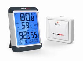 ThermoPro TP-65 temperatūros ir drėgmės monitorius su išoriniu jutikliu