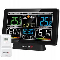 Belaidė orų stotelė Feegar LCD 7,5" barometras termometras