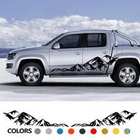 Automobilių grafikos kalnų lipdukas, skirtas Volkswagen Amarok Toyota Hilux Dodge RAM Isuzu Dmax GWM Poer Nissan Navara pikapo dekoro lipdukas Length-150cm white