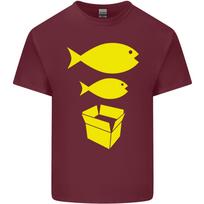 Big Fish Little Fish Cardboard Box Music Unisexs Light Cotton TShirt S
