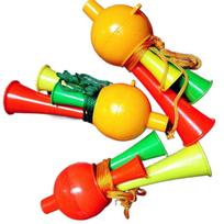 Props Horn Toy Ox Horn Noisemaker Toys Blow Horns Plastic Horn  Sports Three Tone Horn