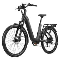 TTGO E-SUVO Aukščiausios klasės elektrinis dviratis 250W variklis 48V15Ah baterija 27,5 colių ratai 25KM/H greitis 120KM nuotolis visureigis e-dviratis juoda