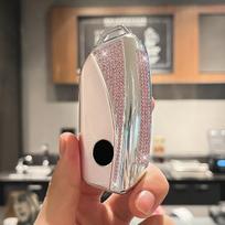 High End Side Diamonds For Bmw X1 U11  Series 7 735I 740Li I7 G07 X7 Lci Xm Remote Car Key Case Cover Keychain Accessories