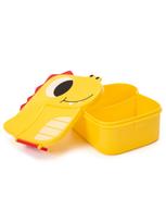 Cartoon Dinosaur Lunch Box Portable Plastic Bento Box Pouch for Students School Office Lunch Picnic Food Container Dinnerware 2 geltona