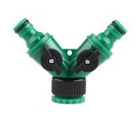 Female Thread Y-Type Hose Splitter Valved Splitter 2-Way Water Hose Splitter 1/2'' to 3/4'' Adjustable Switch
