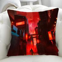 Decorative Pillowcases For Pillows Cyberpunk Aesthetic Fall Decor Chair Cushion Cover 45X45Cm Pillowcase 40*40 Duplex Printing Peach skin 18*18(CM)-1Pcs
