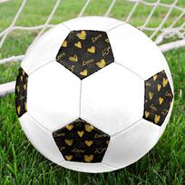 1PC Golden Hearts Love Soccer Ball Size 5 Football Machine Sewn Indoor/Outdoor Universal Football A26 Size 5