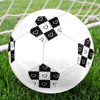 1pc Heart Soccer Ball Size 5 Football Machine Sewn Indoor/Outdoor Universal Football Q98 Size 5