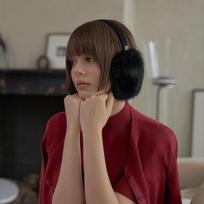 Rex Fur Earmuff Black Single option