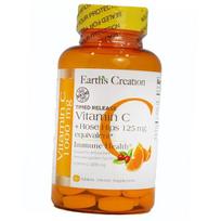 Timed Release Vitamin C with Rose Hips, Earth's Creation 60 tab (36604024) 60tab