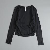 Women's Autumn/Winter Long-Sleeve V-Neck Yoga & Pilates Slim Fit Top S juoda