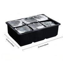 4/6/8/15 Grid Big Ice Tray Mold Box Large Food Grade Silicone Ice Cube Square Tray Mold Diy Bar Pub Wine Ice Blocks Maker Model juoda