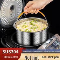 304 nerūdijančio plieno ryžių vandens atskyrimo stovas elektriniam ryžių puodui, garų krepšeliui Mini Model 14CM [304 Stainless Steel]