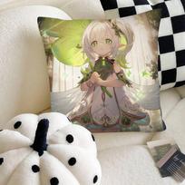 Game Anime Genshin Impact Nahida Pillow Case Fashion Square Pillowcase Bedroom Sofa Room Ins Decoration Leisure 16x16Inch