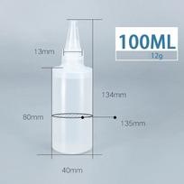 10 vnt. 30-100 ml tušti plastikiniai klijų buteliukai, pagaminti iš PE medžiagos, su užsukamais dangteliais, skysčio lašintuvai, skirti rašalui, aliejui, pigmentams laikyti. as the picture