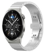 For Huawei Watch GT 3 Pro 43mm 20mm One Bead Butterfly Buckle Metal Steel Watch Band For Huawei Watch GT 3 Pro 43mm sidabras