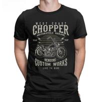 Chopper Custom Motor Motorcycle Men T Shirt Fun Tee Shirt Short Sleeve Crewneck T-Shirt  Summer Clothing Tees - Men's Summer ... S įvairiaspalvis