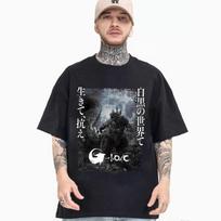 Godzilla Minus One Juoda Balta Versija Marškinėliai Vintage Japoniški Godzilla Marškinėliai Unisex Marškinėliai XXXL