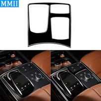 For Mercedes-Benz GLE 15-18 GLS 2016-2018 M-Class 2012-2015 Piano Black Multimedia Control Panel Trim Cover Car Interior Sticker black LHD A