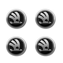 CGZ1 56mm automobilio ratlankio centrinės dalies dangtelio lipdukas logotipui Skoda Octavia MK2 MK3 2 3 A7 Fabia Karoq Kodiaq Superb Rapid Kamiq Scala Yeti