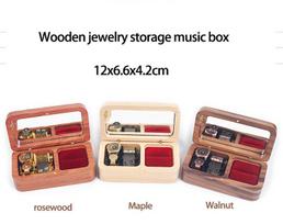 Wooden Ring Music Box Fashionable Accessories klevas