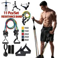 Complete 11pcs/set Resistance Bands Exercise Kit For Strength And Bodybuilding