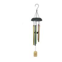 Rainbow Wind Chime with Wooden Plaque, 5-Color Resin Hanging Ornament for Garden Patio Decor, Outdoor Memorial Sympathy Gift (as the picture,One Size)