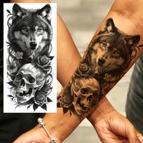 1 Sheet Cool Animals Zeus Dragon Wolf Temporary Tattoos For Men Women Adults Waterproof Realistic Fake Tattoo Sticker Body Art China Mainland