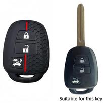 3 Buttons Silicone Car Key Case Shell Remote Key For Toyota Camry Rav4 Highlander Corolla