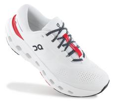 ON Running Cloudrunner 3 - Vyriški bėgimo bateliai gatvei Dramblio kaulo-Rubino 3MG10074351 ORIGINALUS EU 47.5 US 12.5 white