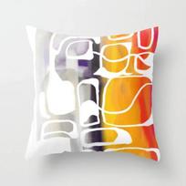 Automobilio sofos pagalvės užvalkalas Oranžinės spalvos geometrinio rašto kvadratinė pagalvės užvalkalas Namų dekoras Peach skin 18*18(CM)-1Pcs gray