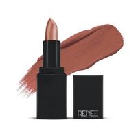 RENEE Mini lūpų dažų kremas Mood For Nude 1,65g | Ilgai išliekantis kreminis efektas | Praturtinti simondsijų aliejumi, drėkina ir maitina lūpas | Patogūs kelionėms