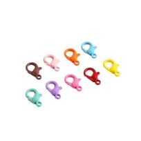 10pcs colorful lobster clasp DIY handmade jewelry accessories metal lacquer lobster clasp wholesale necklace bracelet connection clasp Mixed color pink