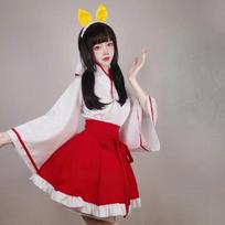 5XL Japoniška Lolitos suknelė moterims Anime Kikyo Cosplay Kimono kostiumas Yukata viršus Sijonai Galvos apdangalo rinkinys Mergaičių Helovino vakarėlio kostiumas S