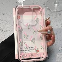 Piešiniais dekoruotas telefono dėklas iPhone 17 11 12 13 14 15 16 iPhone 17 12 13 14 15 16 Pro 17 12 13 14 15 16 Pro Max Aukštos kokybės piešiniais dekoruotas gyvūnų mielas telefono dėklas iPhone 11 rožinė