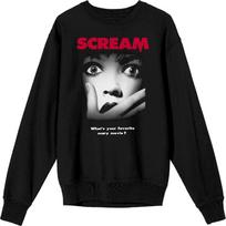 Bioworld Scream 1-3 Movie Poster Crew Neck Long Sleeve Black Adult Sweatshirt S juoda