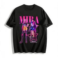 Kpop Demon Hunters Mira Print T-shirt Cool Cyberpunk Style Short Sleeve Top For Trendy Girls Pure cotton T-shirt XXS